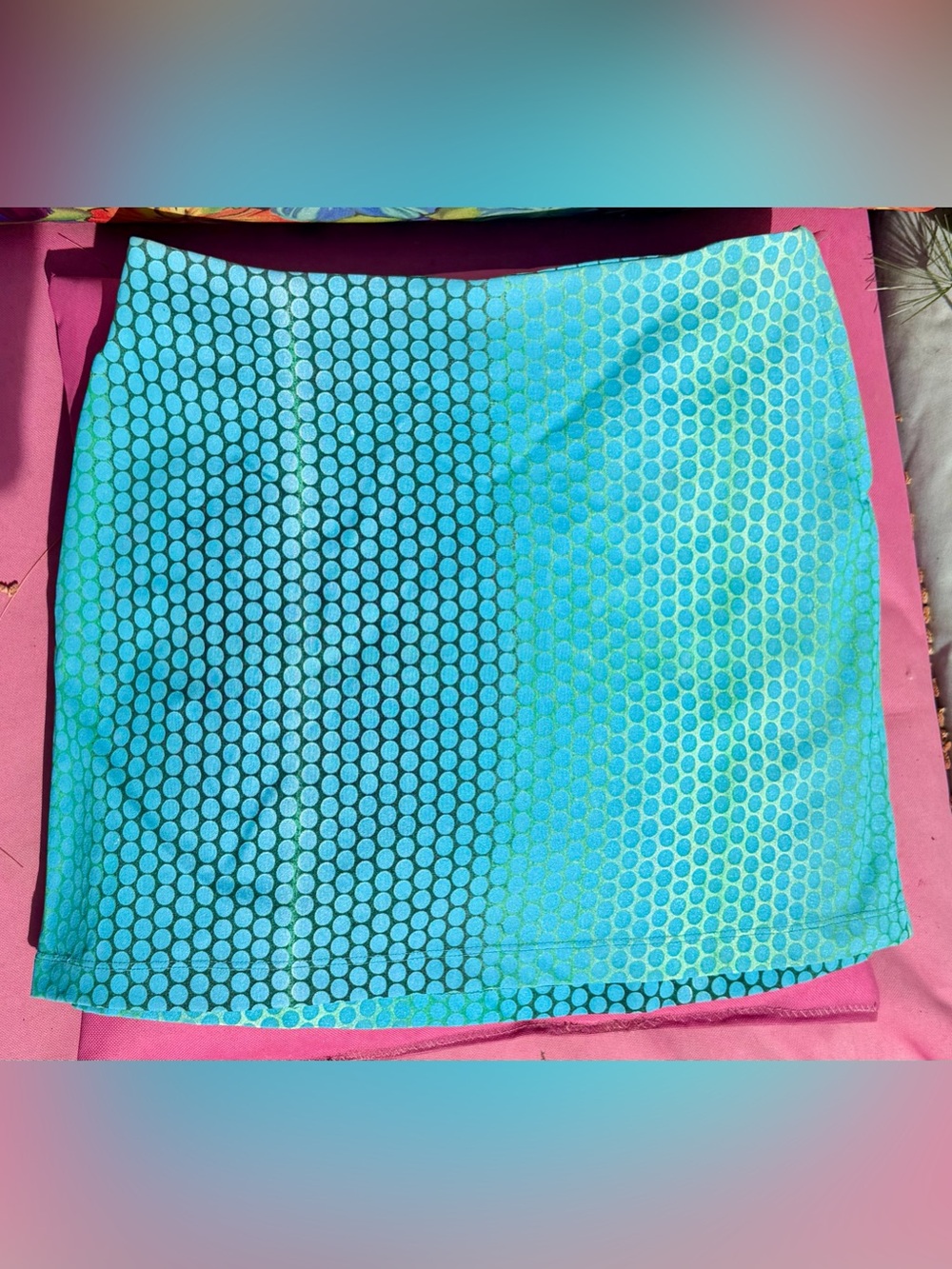 Express Vintage Aqua Dot Skirt NWT, Medium